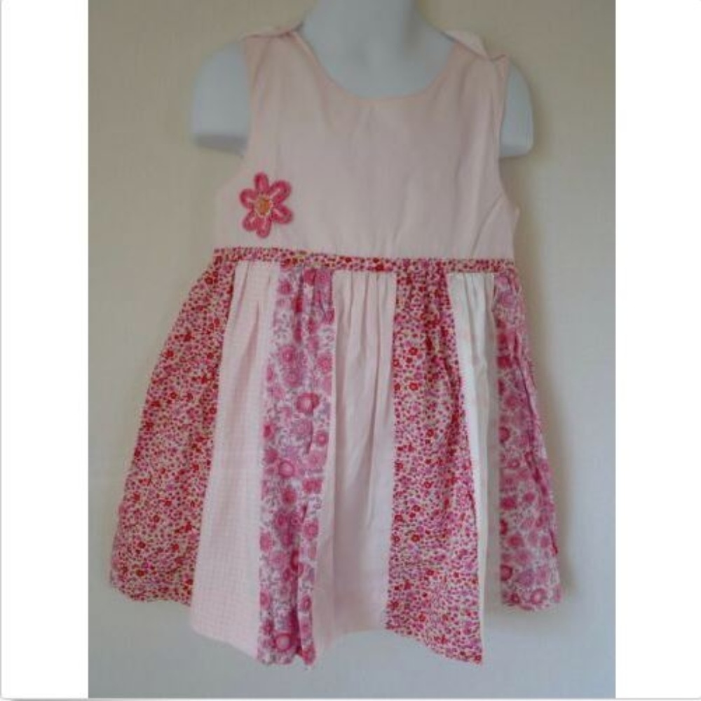 Jeanine Johnsen Dress Pieced Pink Pieced Summer